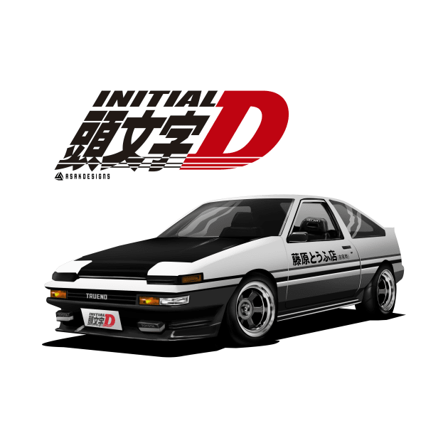 Initial d tofu toyota AE86 trueno takumi by ASAKDESIGNS