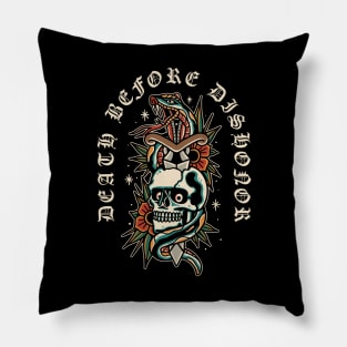 death before dishonor Pillow