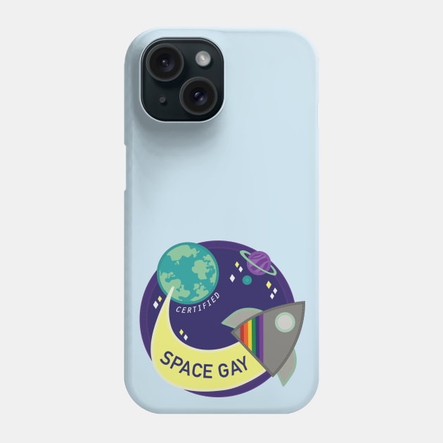 Space Gay Phone Case by Soft Biology