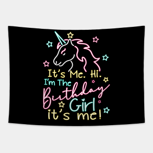 Its Me Hi Im The Birthday Girl Its Me Kids Birthday Party Tapestry