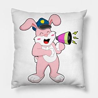 Rabbit Police officer Microphone Pillow