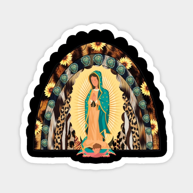 Our Lady Of Guadalupe Rainbow Magnet by Diannas