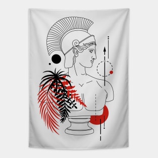 Funny Hipster Ares Greek God // Funny Greek Mythology Tapestry