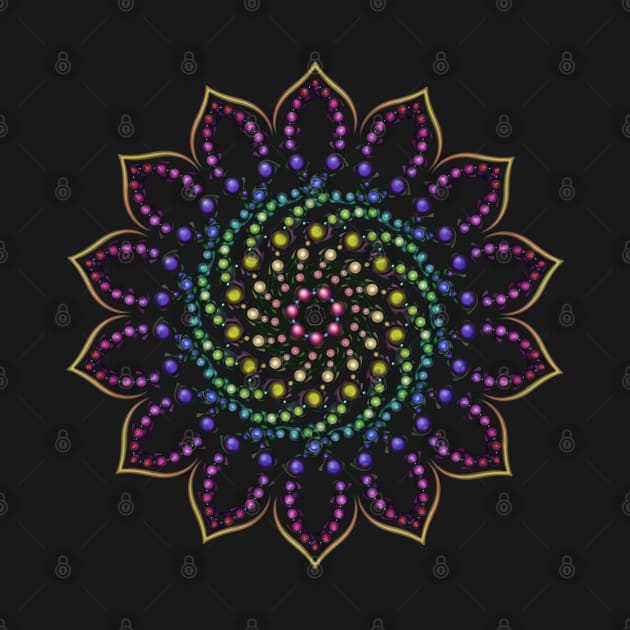 Spiral Spot Mandala by Erno