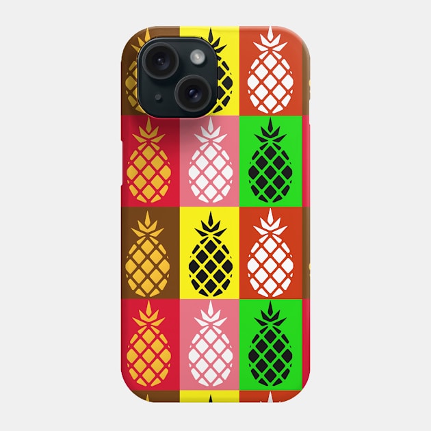 Cute Citrus Pineapple Print For Autumn Phone Case by ExprezzDesigns