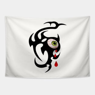 Tribal Iris 1 blood drops Tapestry