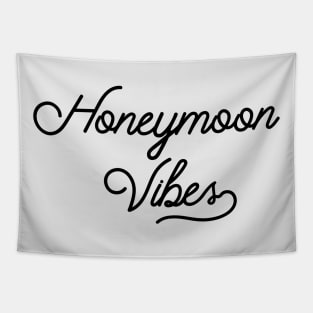 Honeymoon Vibes Newlywed Design Tapestry