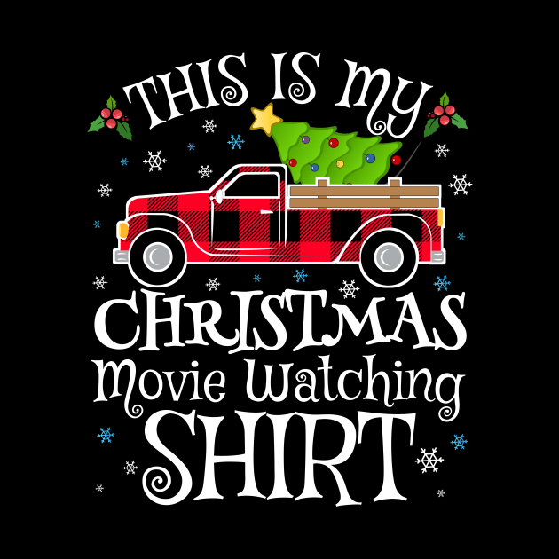 This Is My Christmas Movie Watching Shirt Plaid Pattern by TheMjProduction