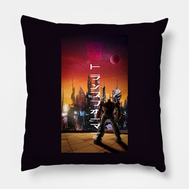 Cybertronian Future Pillow by Dejaniro