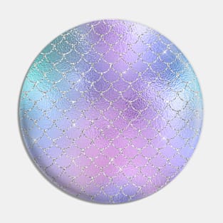 Iridescent Mermaid Pattern Pin