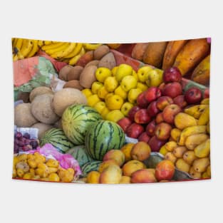 Mexico. San Miguel de Allende. Local Market. Fruits & Vegetables. Tapestry