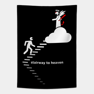 Stickman stairway to heaven Tapestry