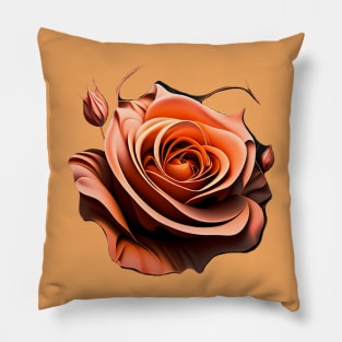 Rose - Orange Pillow