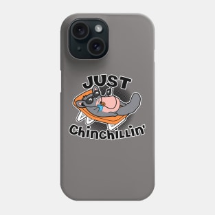 Funny Cute Kawaii Chinchilla Summer Beach Chilling Cartoon Meme Phone Case