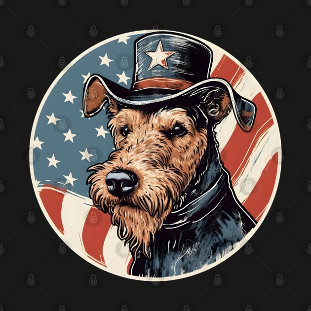 Patriotic Lakeland Terrier by NatashaCuteShop
