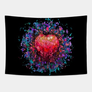 Heart explosion Tapestry