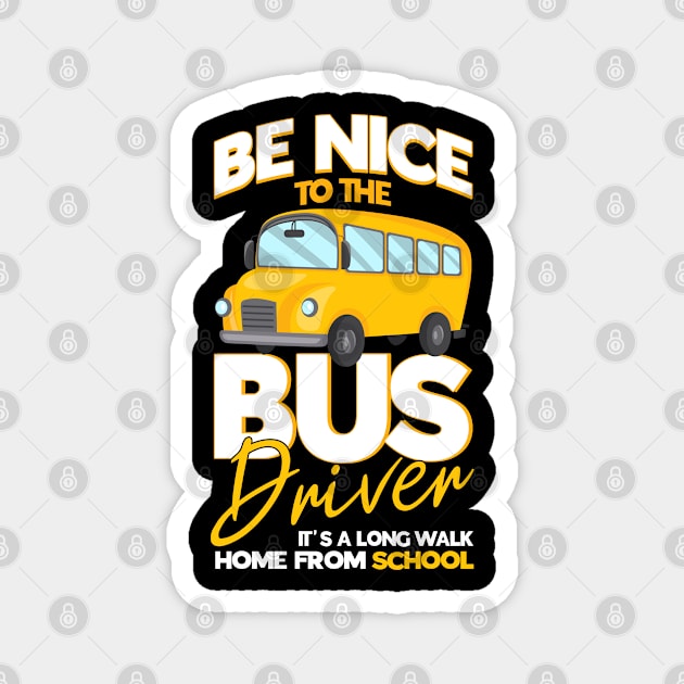 School Busdriver School Bus Driver Magnet by Toeffishirts