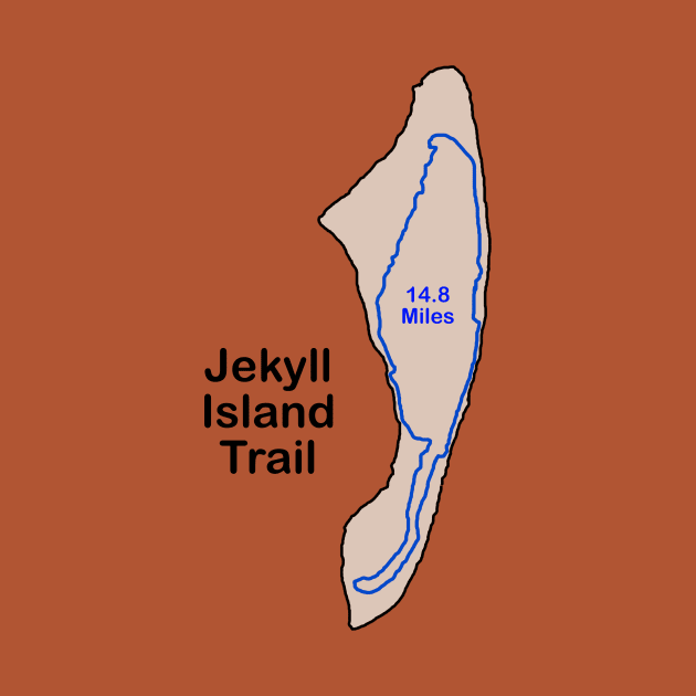 Route Map of the Jekyll Island Trail by numpdog