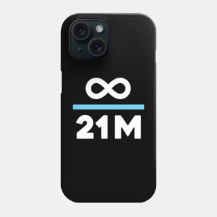 Bitcoin infinity/21M Phone Case
