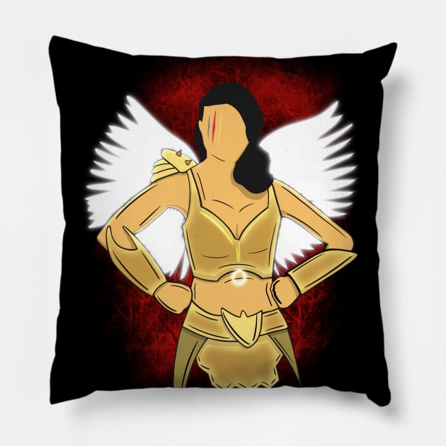 Warrior Sienna Shaw Pillow by Jamie Collins