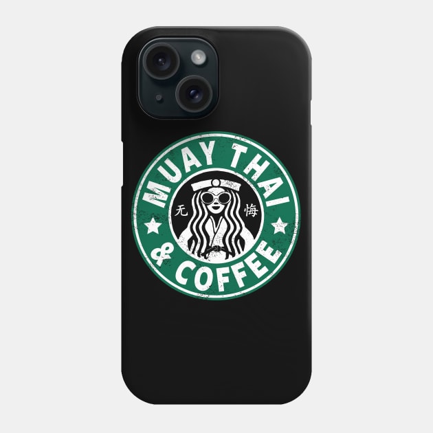 MUAY THAI - MUAY THAI AND COFFEE Phone Case by Tshirt Samurai