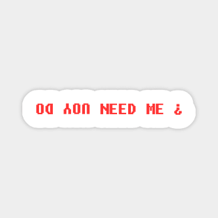 Do you love me Meme Red Errorsans Magnet