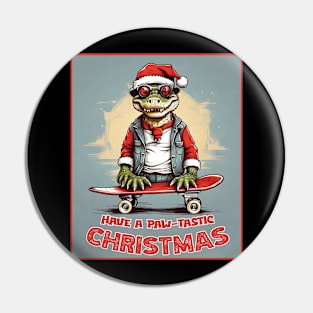 Christmas gator Pin