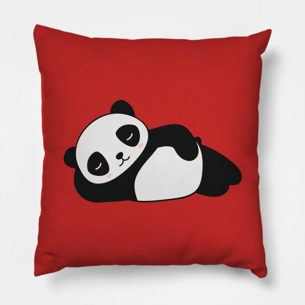 sleepy panda pillow