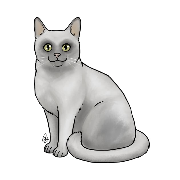 Burmese Cat - Platinum by Jen's Dogs Custom Gifts and Designs