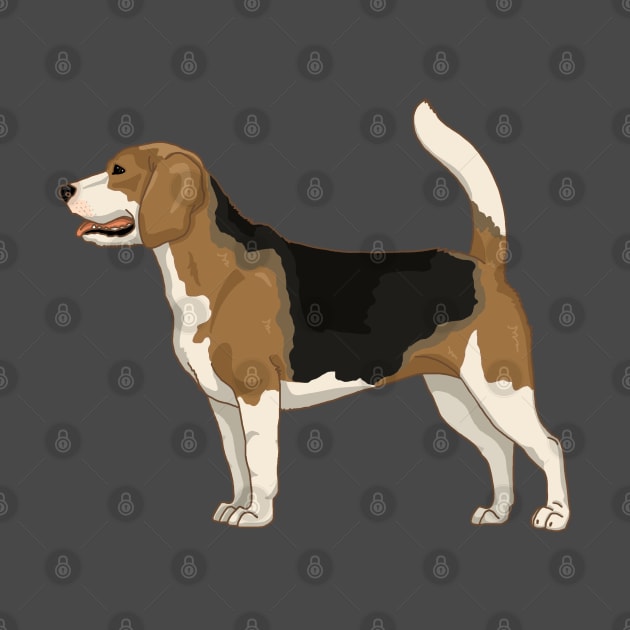 Beagle dog by The Christmas Lady