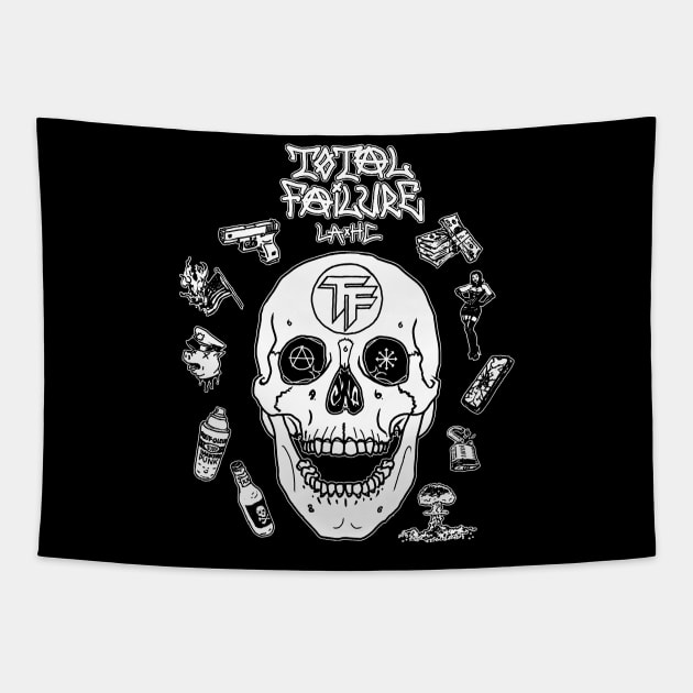 TOTAL FAILURE SKULL Tapestry by TOTAL FAILURE