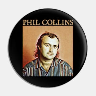 Phil Collins Retro 80s Pin