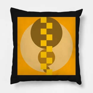 retro mid century modern abstract design Pillow