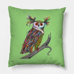 Owl Lovers Hand Painted Adorable Owl Pillow