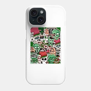 skulls christmas Phone Case