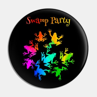 Swamp Party Frogs Pin