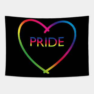 Pride Love heart Tapestry