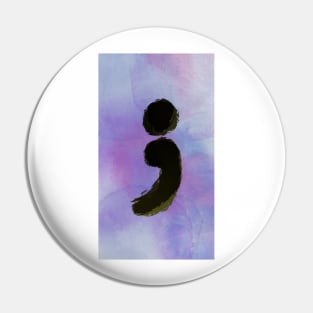 Semicolon Pin