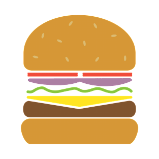 Simple Burger T-Shirt