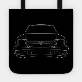 front/profile - 1998 Toyota Land Cruiser J100 - stencil, white Tote