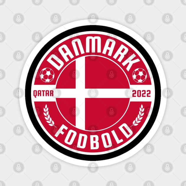 Danmark Football Magnet by footballomatic