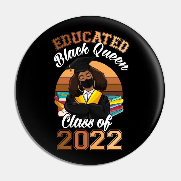 Class of 2022 HBCU Educated Queen Black Girl Graduation Pin by webster