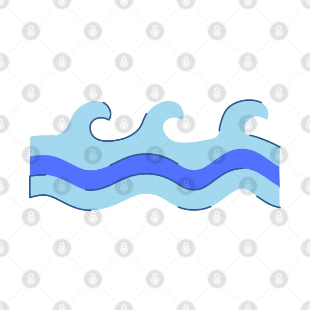 blue water waves design by creatilory