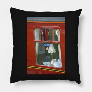On A Nostalgic Journey With The Cathedrals Express Pillow