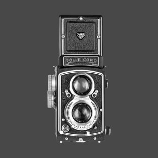 Vintage 1950s Twin Lens Camera - Open Hood T-Shirt