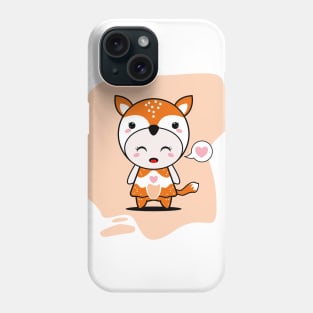 Cute Fox Character Phone Case