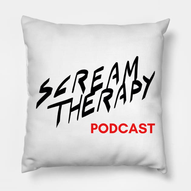 Scream Therapy podcast about the link between punk rock and mental health Pillow by Scream Therapy