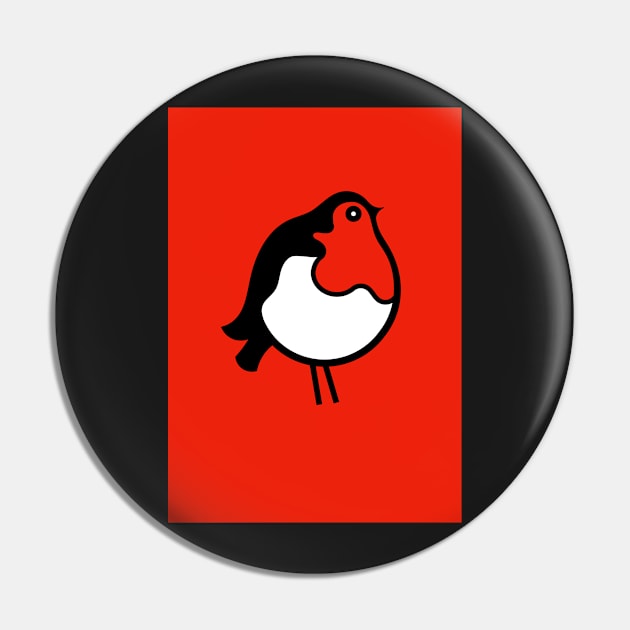 Red Breasted Robin Pin by AdamRegester