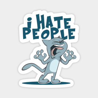 Cat Hates People Magnet