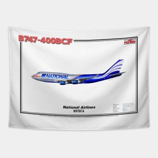 Boeing B747-400BCF - National Airlines (Art Print) Tapestry